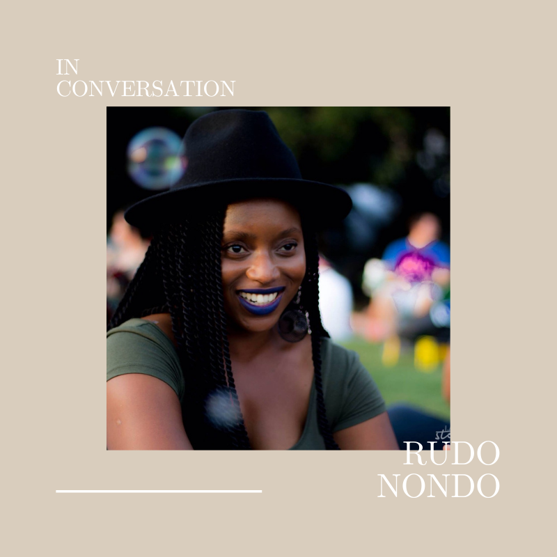 Image of an African woman designer, Rudo Nondo, smiling